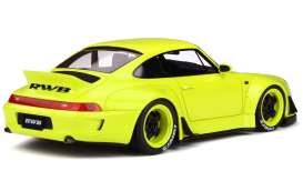 Porsche  - RWB 993 *Duck Tail* yellow - 1:18 - Kyosho - KJ026 - kyoKJ026 | Toms Modelautos