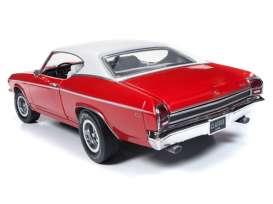 Chevrolet  - Chevelle Hardtop 1969 red/white - 1:18 - Auto World - AMM1169 - AMM1169 | Toms Modelautos