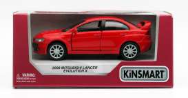 Mitsubishi - Lancer Evo X 2008 red - 1:36 - Kinsmart - 5329W - KT5329Wr | Tom's Modelauto's Mitsubishi - Lancer Evo X 2008 red - 1:36 - Kinsmart - 5329W - KT5329Wr | Tom's Modelauto's