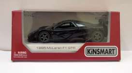 McLaren  - F1 GTR 1995 black - 1:36 - Kinsmart - 5411D - KT5411Wbk | Toms Modelautos