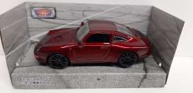 Porsche  - 911 metallic red - 1:43 - Motor Max - 4007 - mmax4007 | Toms Modelautos