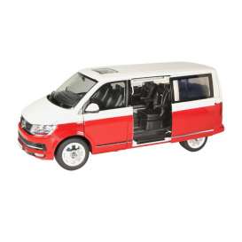 Volkswagen  - T6 Multivan Edition 30 2018 white/red - 1:18 - NZG - 95410010 - NZG95410010 | Toms Modelautos