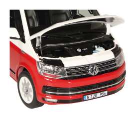 Volkswagen  - T6 Multivan Edition 30 2018 white/red - 1:18 - NZG - 95410010 - NZG95410010 | Toms Modelautos