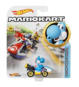 Mario Kart  - Light-Blue Yoshi 2019  - 1:64 - Hotwheels - GBG35 - hwmvGBG35 | Toms Modelautos