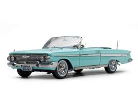 Chevrolet  - Impala convertible 1961 seafoam green - 1:18 - SunStar - 3409 - sun3409 | Toms Modelautos