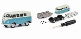 Volkswagen  - T1 bus blue/white - 1:64 - Schuco - 20200 - schuco20200 | Toms Modelautos