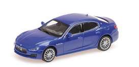 Maserati  - Ghibli 2018 dark blue - 1:87 - Minichamps - 870123004 - mc870123004 | Toms Modelautos