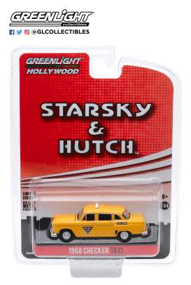 Checker  - Taxi Metro Cab 1968 yellow - 1:64 - GreenLight - 44855C - gl44855C | Toms Modelautos