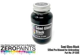 Zero Paints Paint - Semi Gloss Black - Zero Paints - ZP1336 | Toms Modelautos