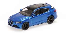 Alfa Romeo  - Stelvio blue - 1:87 - Minichamps - 870120202 - mc870120202 | Toms Modelautos