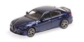 Alfa Romeo  - Giulia Quadriffoglio blue - 1:87 - Minichamps - 870120102 - mc870120102 | Toms Modelautos