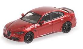 Alfa Romeo  - Giulia Quadriffoglio red - 1:87 - Minichamps - 870120100 - mc870120100 | Toms Modelautos