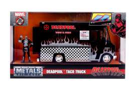 Deadpool  - Taco Truck 2016 black/silver - 1:24 - Jada Toys - 30540 - jada30540 | Toms Modelautos