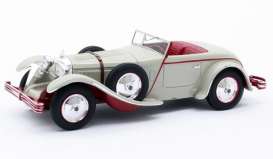 Mercedes Benz  - 680S Torpedo 1928 grey/red - 1:43 - Matrix - 41302-182 - MX41302-182 | Toms Modelautos
