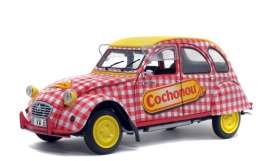 Citroen  - 2CV6 1985 red/white/yellow - 1:18 - Solido - 1805012 - soli1805012 | Toms Modelautos