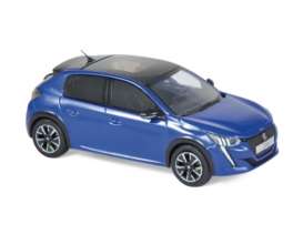 Peugeot  - 208 GT Line 2019 blue - 1:43 - Norev - 472831 - nor472831 | Toms Modelautos