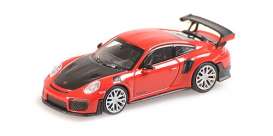 Porsche  - 911 2018 red - 1:87 - Minichamps - 870068121 - mc870068121 | Toms Modelautos