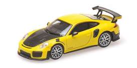 Porsche  - 911 2018 yellow - 1:87 - Minichamps - 870068124 - mc870068124 | Toms Modelautos