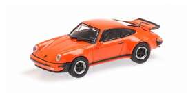 Porsche  - 911 Turbo 1977 orange - 1:87 - Minichamps - 870066104 - mc870066104 | Toms Modelautos
