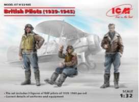 Figures diorama - British Pilots 1939  - 1:32 - ICM - 32105 - icm32105 | Toms Modelautos