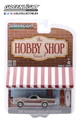 Ford  - Ranchero 1973 brown/creme - 1:64 - GreenLight - 97080A - gl97080A | Toms Modelautos