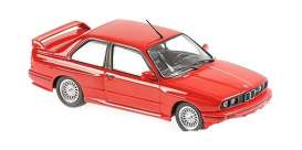 BMW  - M3 (E30) red - 1:43 - Maxichamps - 940020300 - mc940020300 | Toms Modelautos