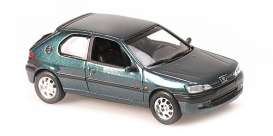 Peugeot  - 306 1998 green - 1:43 - Maxichamps - 940112801 - mc940112801 | Toms Modelautos