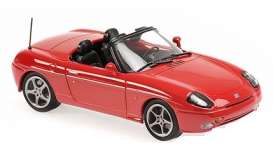 Fiat  - Barchetta 1995 red - 1:43 - Maxichamps - 940121930 - mc940121930 | Toms Modelautos
