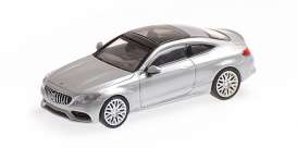 Mercedes Benz  - AMG C63 2015 silver - 1:87 - Minichamps - 870037024 - mc870037024 | Toms Modelautos