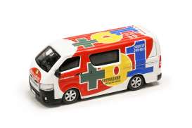 Toyota  - Hiace red/white - 1:64 - Tiny Toys - ATC64475 - tinyATC64475 | Toms Modelautos