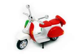 Vespa  - Italian Scooter red/white/green - 1:35 - Tiny Toys - ATC64237 - tinyATC64237 | Toms Modelautos