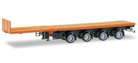Trailer  - Teletrailer orange - 1:87 - Herpa - 076203-007 - herpa076203-007 | Toms Modelautos