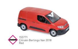 Citroen  - Berlingo 2018 red - 1:43 - Norev - 155771 - nor155771 | Toms Modelautos