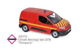 Citroen  - Berlingo 2018 red - 1:43 - Norev - 155772 - nor155772 | Toms Modelautos