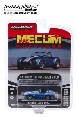 Shelby  - 427 1967 blue/black - 1:64 - GreenLight - 37190A - gl37190A | Toms Modelautos