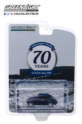 Volkswagen - Type 1 1949 blue - 1:64 - GreenLight - 28020A - gl28020A | Toms Modelautos Volkswagen - Type 1 1949 blue - 1:64 - GreenLight - 28020A - gl28020A | Toms Modelautos