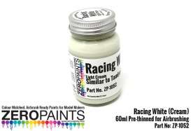 Zero Paints Paint - Racing White - Zero Paints - ZP1052 | Toms Modelautos