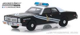 Dodge  - Monaco 1978 black/white - 1:64 - GreenLight - 42880C - gl42880C-GM | Toms Modelautos