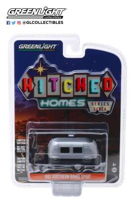 Airstream  - silver/black - 1:64 - GreenLight - 34070E - gl34070E | Toms Modelautos