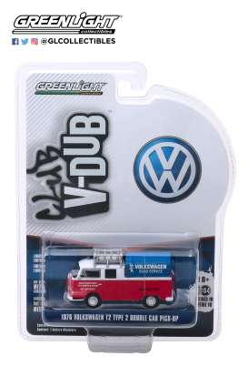 Volkswagen  - Type 2 1976 white/red - 1:64 - GreenLight - 29980E - gl29980E | Toms Modelautos