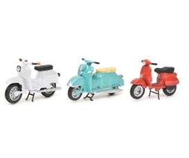 Zundapp Vespa - white/red/turqouise - 1:43 - Schuco - 3800 - schuco3800 | Toms Modelautos