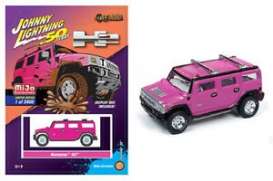 Hummer  - H2 pink - 1:64 - Johnny Lightning - cp7210 - jlcp7210 | Toms Modelautos