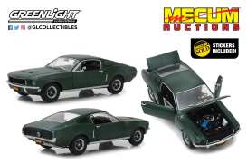 Ford  - Mustang GT 1968 green - 1:18 - GreenLight - 13551 - gl13551 | Toms Modelautos