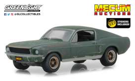 Ford  - Mustang GT 1968 green - 1:64 - GreenLight - 30136 - gl30136 | Toms Modelautos