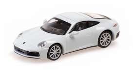 Porsche  - 911 2019 white - 1:87 - Minichamps - 870068324 - mc870068324 | Toms Modelautos