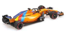 McLaren Renault - MCL33 2018 yellow-orange - 1:43 - Minichamps - 537186414 - mc537186414 | Toms Modelautos