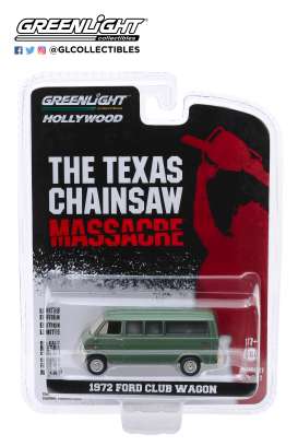 Ford  - Club Wagon 1972 green - 1:64 - GreenLight - 44870A - gl44870A | Toms Modelautos