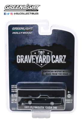 Plymouth - Hemi Cuda 1971 black - 1:64 - GreenLight - 44870F - gl44870F | Toms Modelautos Plymouth - Hemi Cuda 1971 black - 1:64 - GreenLight - 44870F - gl44870F | Toms Modelautos