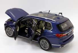 BMW  - X7 blue - 1:18 - Kyosho - 08951pbl - kyo8951pbl | Toms Modelautos