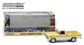 Ford  - F-100 1970 yellow/white - 1:43 - GreenLight - 86339 - gl86339 | Toms Modelautos